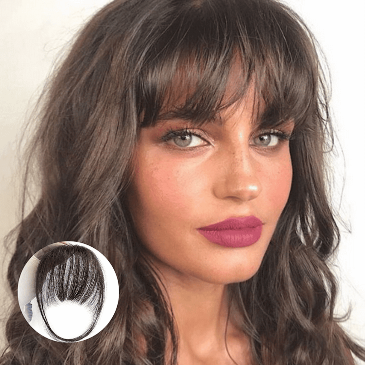 Clip-in bangs for an instantly transformed look