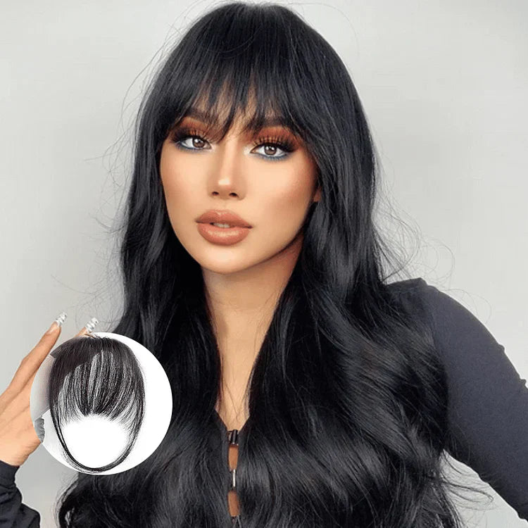 Clip-in bangs for an instantly transformed look