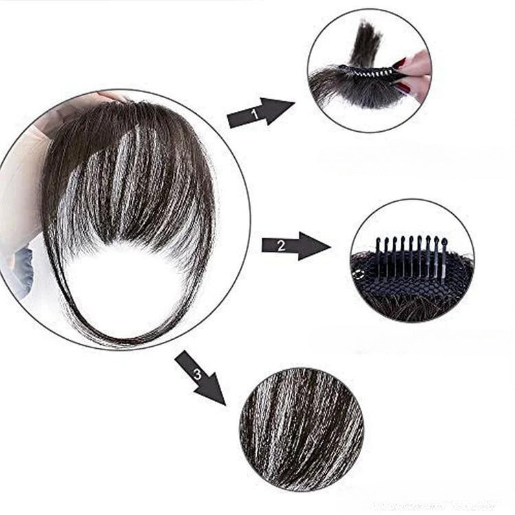 Clip-in bangs for an instantly transformed look
