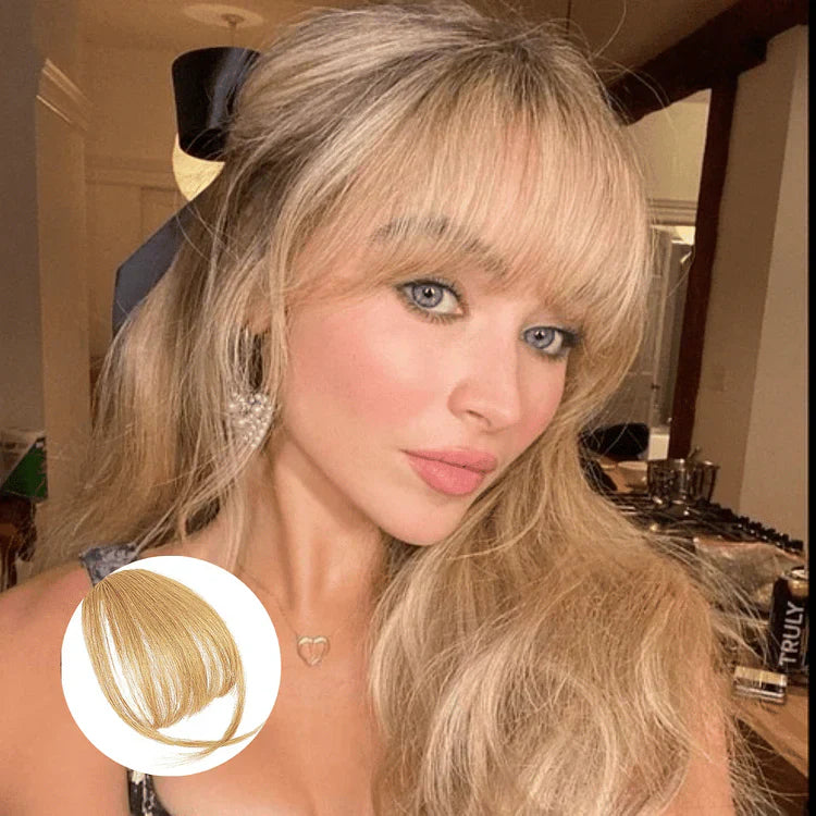 Clip-in bangs for an instantly transformed look