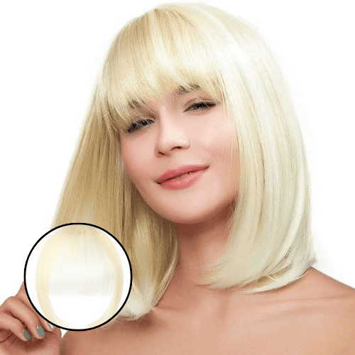 Clip-in bangs for an instantly transformed look