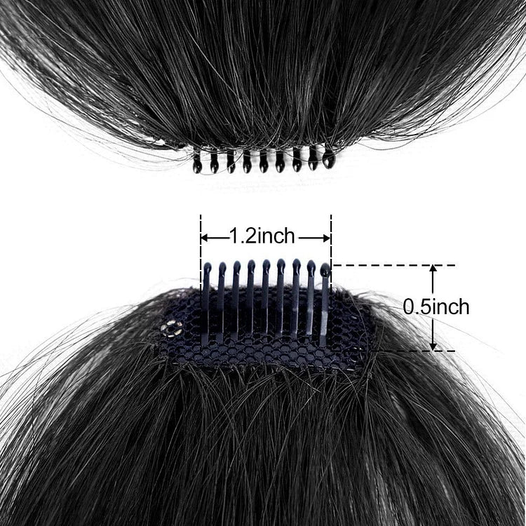 Clip-in bangs for an instantly transformed look