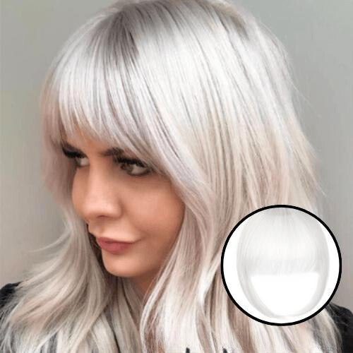 Clip-in bangs for an instantly transformed look