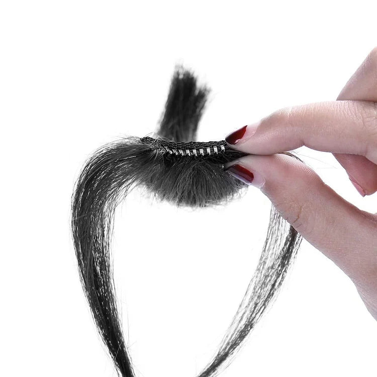 Clip-in bangs for an instantly transformed look